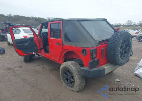 2017 Jeep Wrangler Unlimited Sport z USA, uszkodzony, nr VIN 1C4BJWDG4HL640836